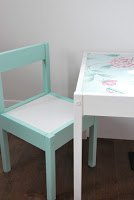 http://thesweetestdigs.com/2015/06/30/ikea-hack-latt-table-and-chairs/