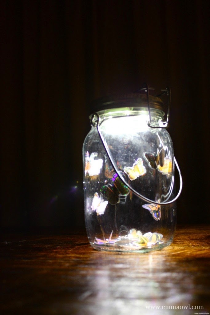 http://www.emmaowl.com/blog/solar-panel-butterfly-light-jar-beautiful-recycled-glass-jar-project/