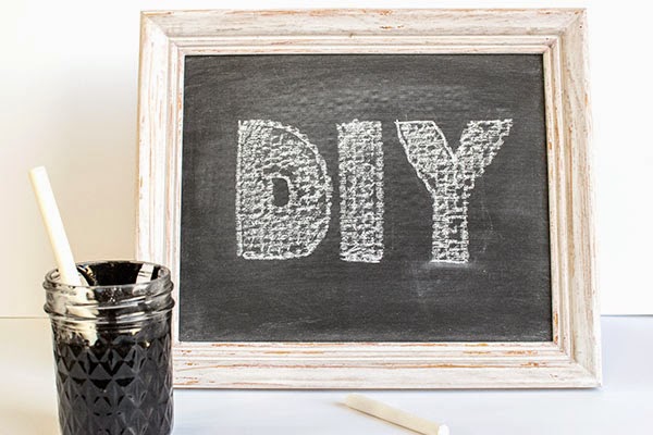 http://www.homemadehooplah.com/homemade-chalkboard-paint/