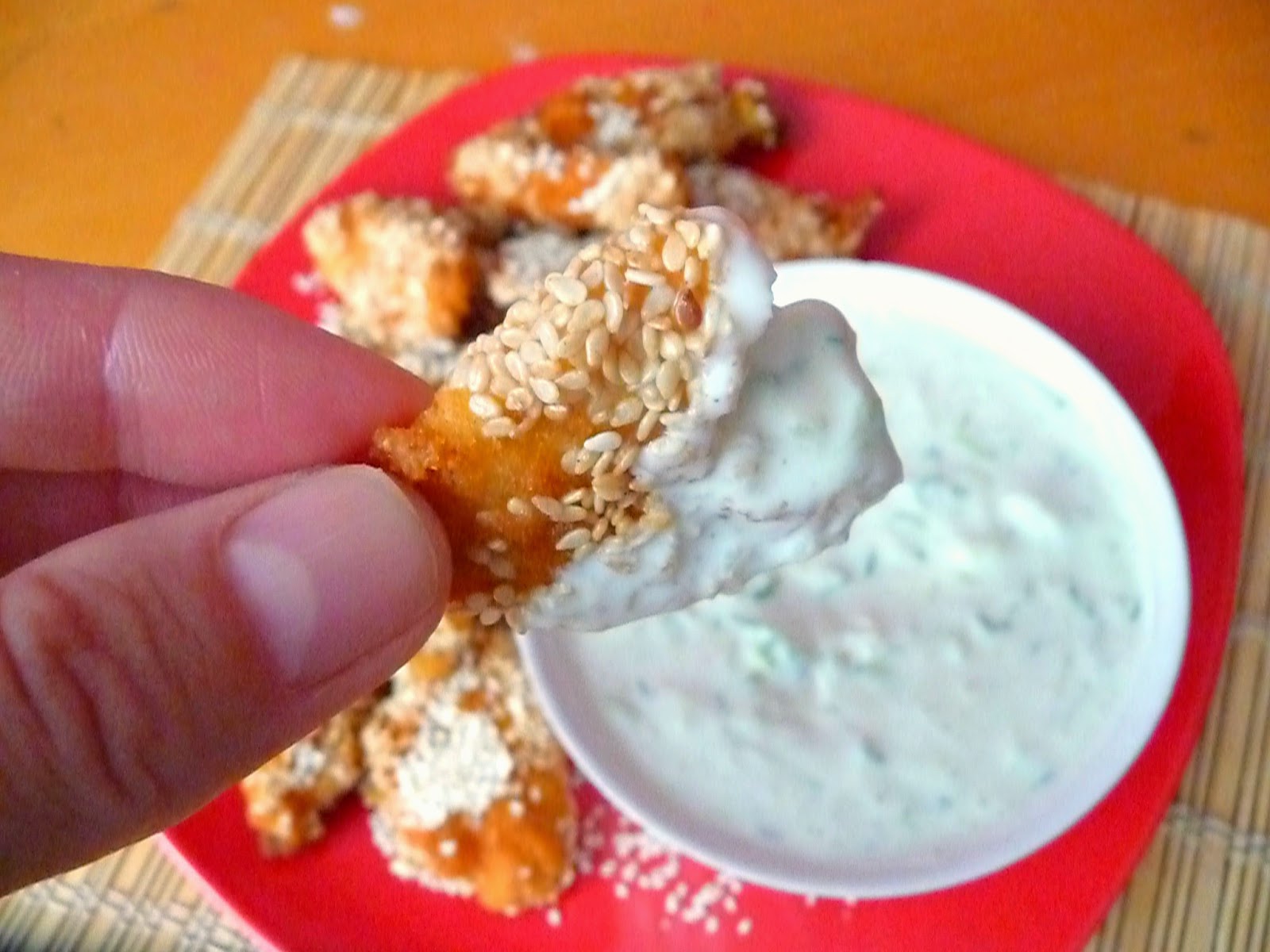 http://theseamanmom.com/shanghai-chicken-recipe-with-tzatziki-sauce/