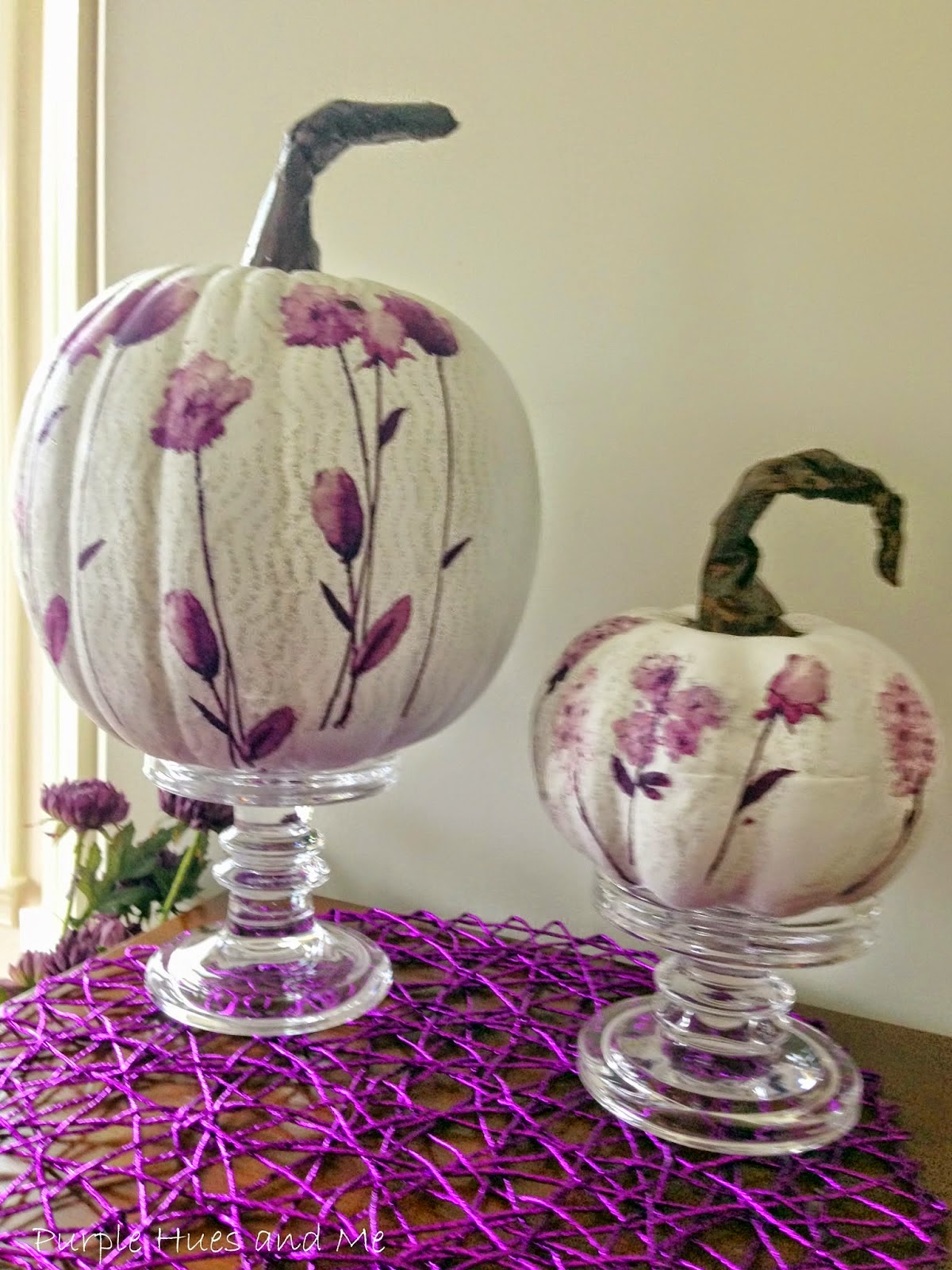 http://plumperfectandme.blogspot.com/2014/10/decoupage-paper-napkins-on-pumpkins.html