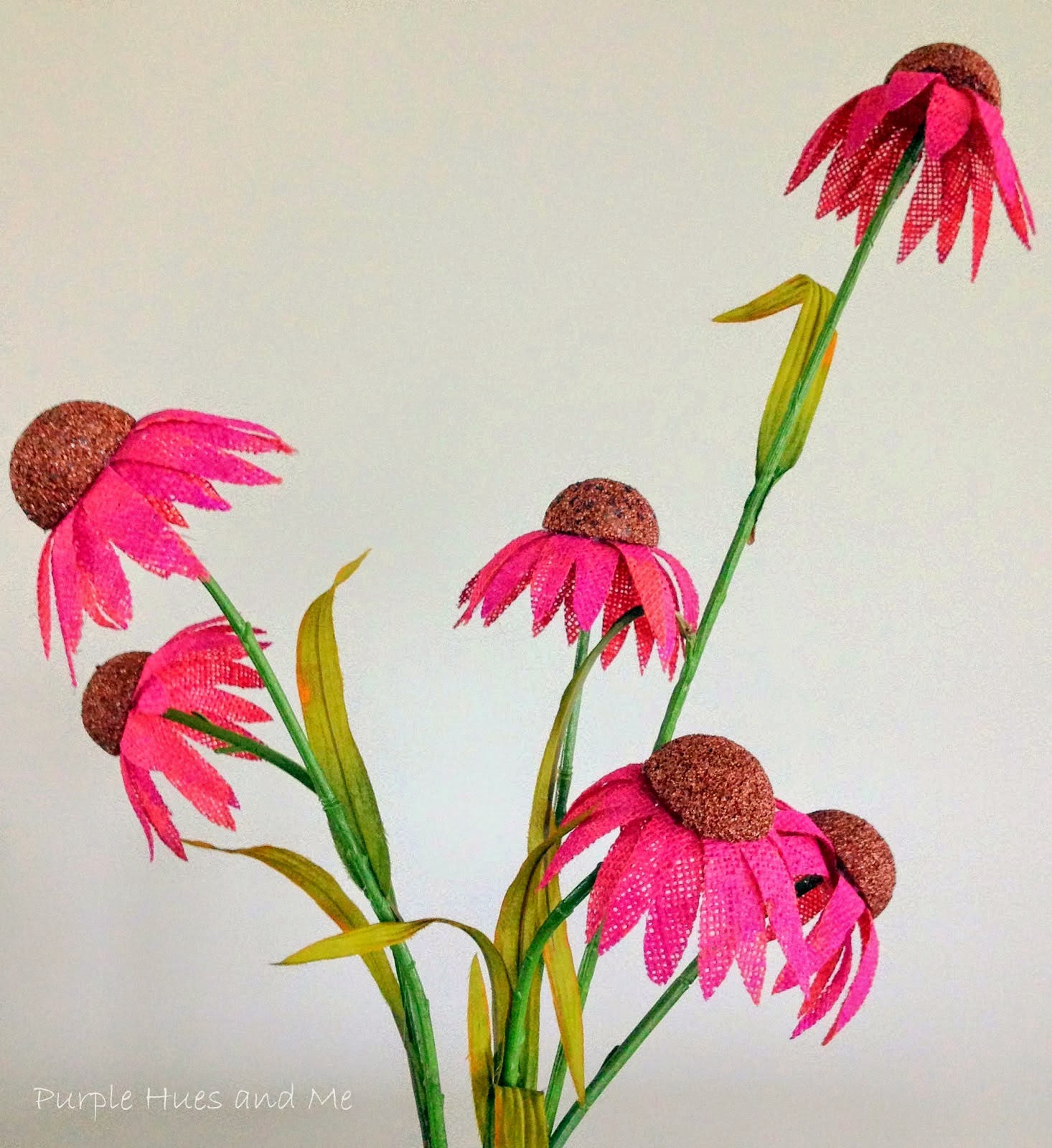 http://plumperfectandme.blogspot.com/2014/08/diy-burlap-purple-coneflowers.html