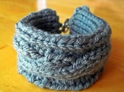 http://fanofstuff.com/recycled-plastic-bottle-knit-bracelet/